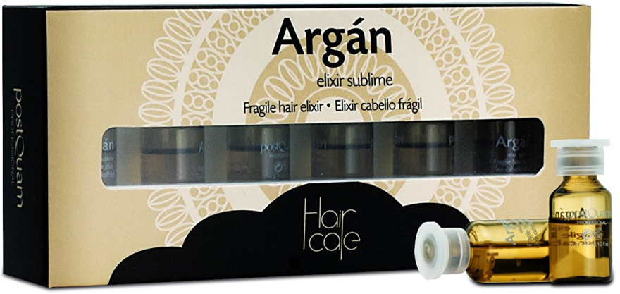Арганієвий еліксир в ампулах - PostQuam Argan Fragile Hair Elixir — фото N1