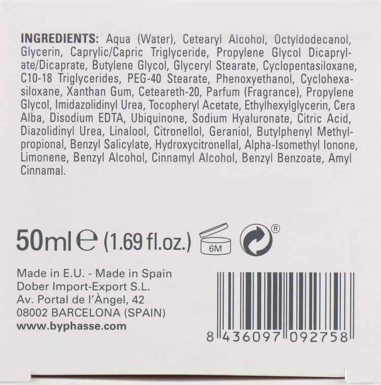 Крем для лица Q10 с лифтинг эффектом ночной - Byphasse Byphasse Lift Instant Cream Q10  — фото N3
