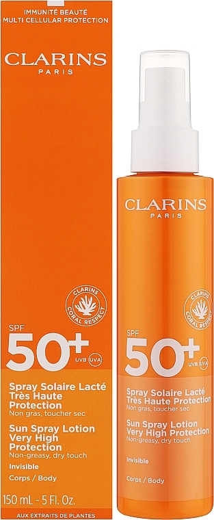 Солнцезащитный лосьон для тела - Clarins Sun Spray Lotion Very High Protection SPF 50 — фото N2