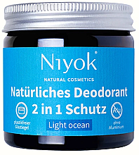 Парфумерія, косметика Натуральний кремовий дезодорант "Light ocean" - Niyok Natural Cosmetics