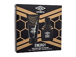 Umbro Energy - Набор (edt/100ml + sh/gel/150ml) — фото N1