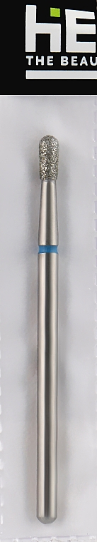 Фреза алмазна, закруглений циліндр, L-5 мм, 2.3 мм, синя - Head The Beauty Tools — фото N1