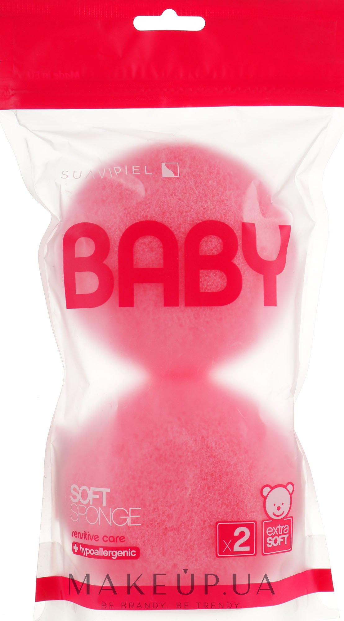 Набір мочалок для дітей, рожеві - Suavipiel Baby Soft Sponge — фото 2шт