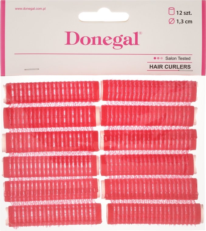 Бігуді з липучкою, 13 мм, 12 шт. - Donegal Hair Curlers — фото N1