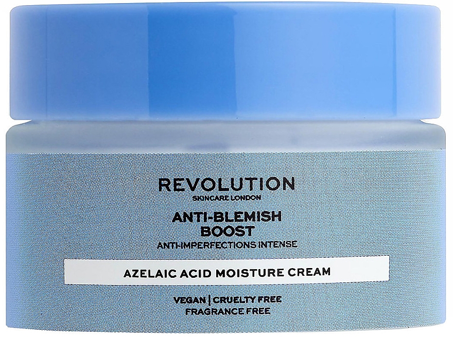 Зволожувальний крем з азелаїновою кислотою для проблемної шкіри обличчя - Revolution Skincare Anti-Blemish Boost Cream With Azelaic Acid