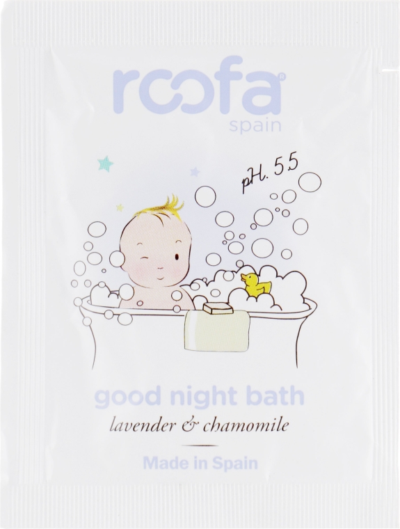 Заспокійливий гель-пінка для ванни з лавандою - Roofa Good Night Bath Gel  (пробник) — фото N1