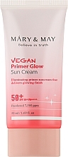 Парфумерія, косметика Сонцезахисний крем для обличчя - Mary&May Vegan Primer Glow Sun Cream SPF50+ PA++++
