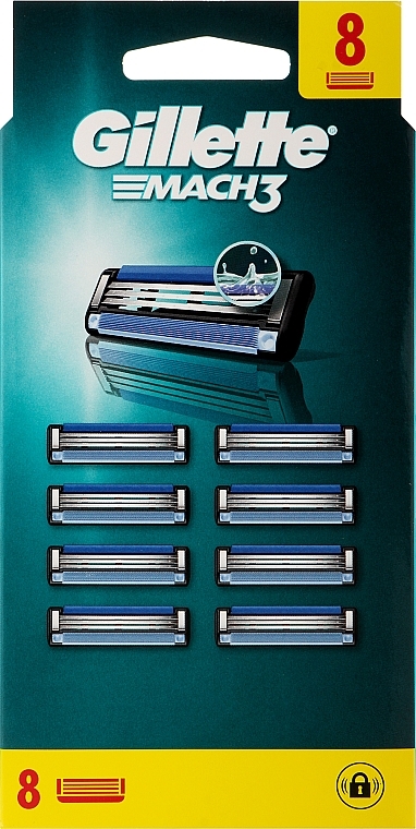 Сменные кассеты для бритья, 8 шт. - Gillette Mach3 — фото N9