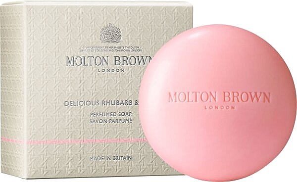 Molton Brown Delicious Rhubarb & Rose Perfumed Soap - Парфюмированное мыло — фото N1