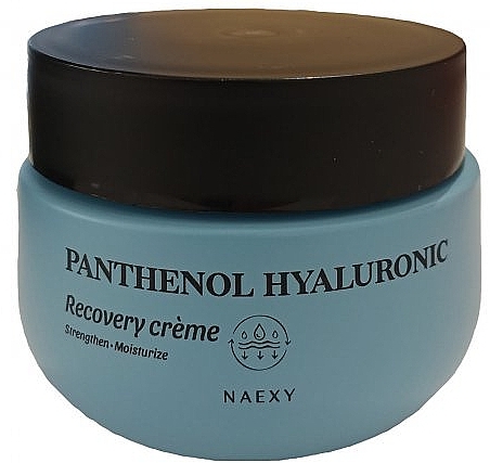 Крем восстанавливающий для лица с гиалуроновой кислотой - Naexy Panthenol Hyaluronic Recovery Cream — фото N1