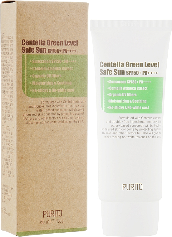 Солнцезащитный крем с центеллой - Purito Centella Green Level Safe Sun SPF50