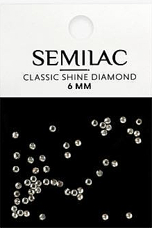 Стрази для нігтів, 6 мм - Semilac Classic Shine Diamond — фото N1