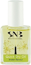 Масло для ногтей и кутикулы "Липа" - SNB Professional Nail Care Quick Dry Cuticle Revitalizer Oil Linden — фото N1