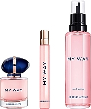 Giorgio Armani My Way - Набор (edp/100ml + edp/30ml + edp/mini/10ml) — фото N3