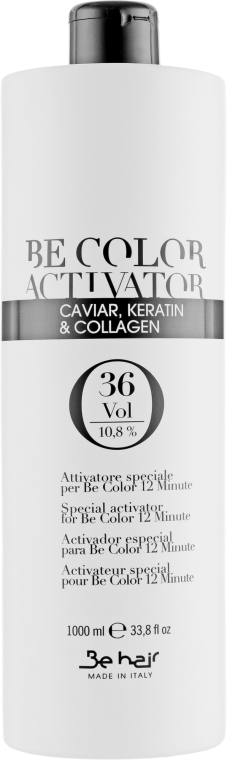 Окисник 10,8% - Be Hair Be Color Activator with Caviar Keratin and Collagen — фото N2
