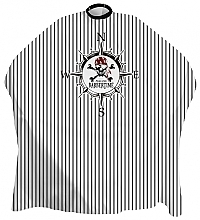 Парикмахерская накидка, 140x160 см, пиратский компас - Barbertime Compassed Cape — фото N1