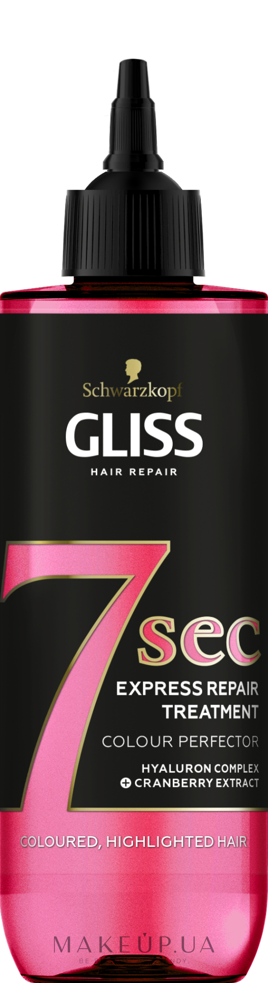 Экспресс-маска 7 секунд для окрашенных и мелированных волос - Gliss Color Perfector — фото 200ml