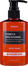Гель для душа "Английская роза" - Kundal Honey & Macadamia Body Wash English Rose — фото N5