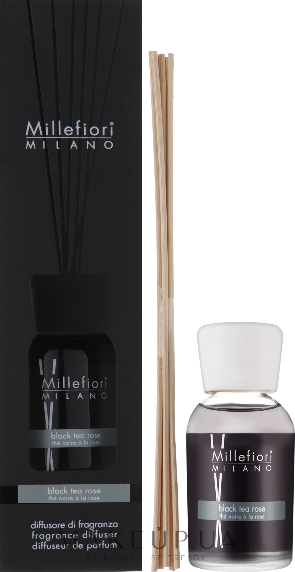 Аромадиффузор - Millefiori Milano Black Tea Rose Fragrance Diffuser — фото 100ml