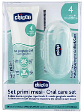 Парфумерія, косметика Набір - Chicco (teeth gel/30ml + finger brush/1pc)