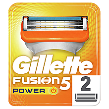 Духи, Парфюмерия, косметика Сменные кассеты для бритья, 2 шт. - Gillette Fusion Power