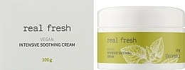 Крем для лица - Deoproce Real Fresh Vegan Intensive Soothing Cream — фото N2