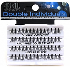 Набор пучковых ресниц - Ardell Double Individual Medium Black — фото N1