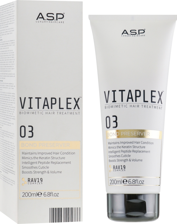 Средство для защиты волос 3 - ASP Vitaplex Biomimetic Hair Treatment Part 3 Bond Preserver — фото N1