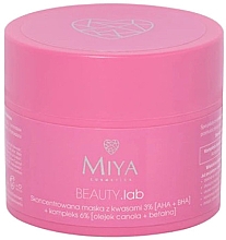 Концентрированная маска для лица - Miya Cosmetics Beauty Lab Concentrated Mask With Acids 3% AHA + BHA + Soothing Complex 6% — фото N1
