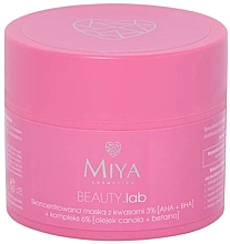 Парфумерія, косметика Miya Cosmetics Beauty Lab Concentrated Mask With Acids 3% AHA + BHA + Soothing Complex 6% - Miya Cosmetics Beauty Lab Concentrated Mask With Acids 3% AHA + BHA + Soothing Complex 6%