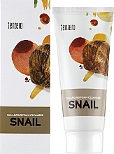 Балансирующая пенка для умывания с экстрактом слизи улитки - Tenzero Balancing Foam Cleanser Snail — фото N2