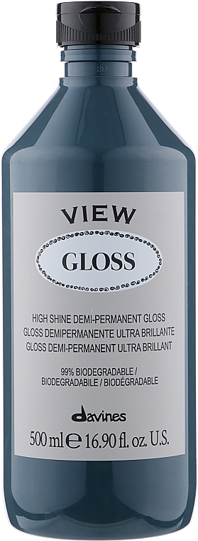 Безбарвний блиск - Davines View Gloss High Shine Demi-Permanent Gloss — фото N1
