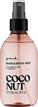 Спрей для тела и волос "Кокос" - Victoria`s Secret Pink Coconut Hair & Body Mist — фото N1