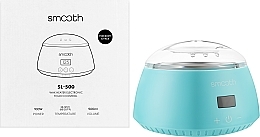 Воскоплав баночный SL-500 Aquamarine на 100W и 500 мл, аквамарин - SMOOTH Wax Warmer — фото N6