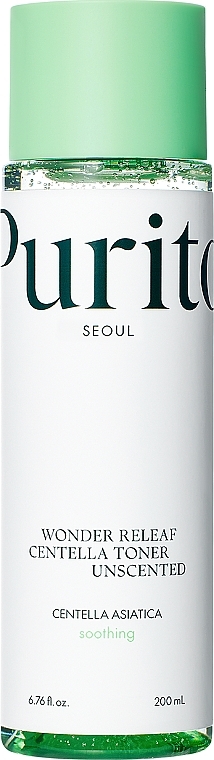 Успокаивающий тонер с центеллой без эфирных масел - Purito Seoul Wonder Releaf Centella Toner Unscented — фото N3