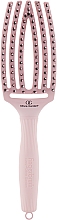 Парфумерія, косметика Щітка для волосся, комбінована - Olivia Garden Finger Brush Combo Medium Pastel Pink