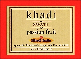 Парфумерія, косметика Мило ручної роботи "Маракуйя" - Khadi Swati Passion Fruit Handmade Soap 