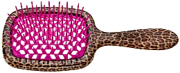 Щітка для волосся, леопардова з рожевим - Janeke Superbrush — фото N1