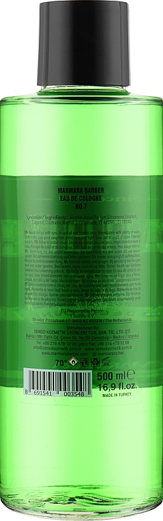 Одеколон после бритья - Marmara Barber №7 Eau De Cologne — фото N2