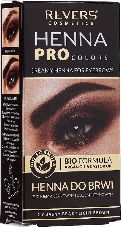 Кремовая хна для бровей - Revers Henna Pro Colors