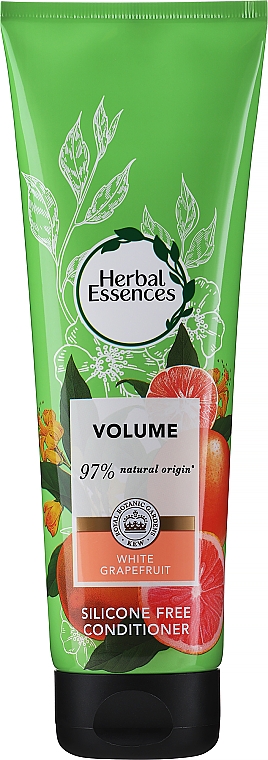Бальзам-ополіскувач для волосся "Білий грейпфрут" - Herbal Essences White Grapefruit Silicone Free Conditioner 97% Natural Origin