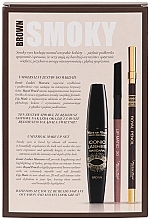 Набор - Pierre Rene Smoky Brown (mascara/15ml + eye/pencil/1.6g + lip/pencil/0.4g) — фото N3