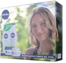 Духи, Парфюмерия, косметика Набор "Увлажняющий против морщин 2013" - NIVEA Visage Anti-Age (cr/50ml + cr/50ml + milk/250ml + ton/200ml)