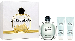 Парфумерія, косметика Giorgio Armani Acqua di Gioia Pour Femme - Набір (edp/100ml + b/l/75ml + sh/gel/75ml)