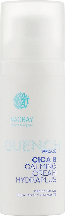 Зволожувальний і заспокійливий крем для обличчя - Naobay Peace Cica B Calming Cream Hydraplus