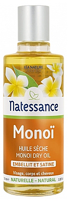 Органічна олія для засмаги - Natessance Monoi Dry Oil Beautify And Shine — фото N1