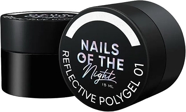 Рідкий світловідбивний полігель для нігтів - Nails Of The Night Polygel Reflective — фото N1