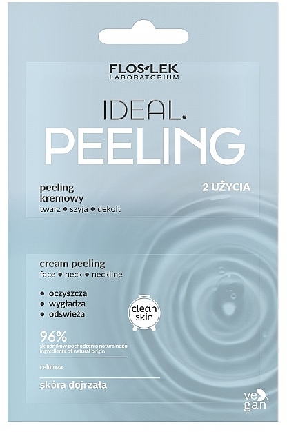 Крем-пилинг для лица, шеи и декольте - Floslek Ideal Peeling — фото N1