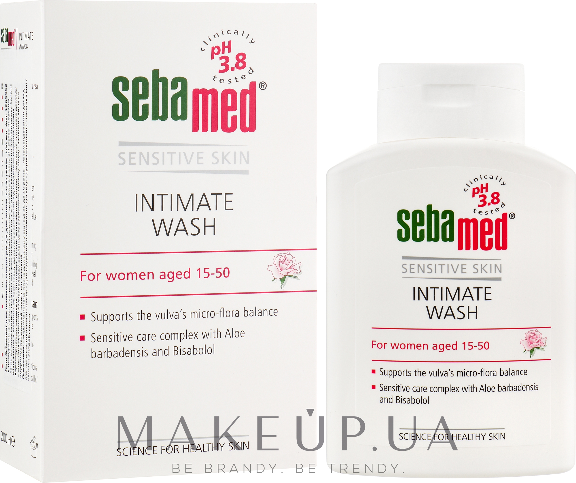 Интимное мыло - Sebamed Feminine Intimate Wash pH 3.8 — фото 200ml