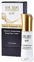 Дневной крем для лица с золотом и гиалуроновой кислотой - Dr.Sea Gold & Hyaluronic Acid Intensive Moisturizing Day Cream — фото N1
